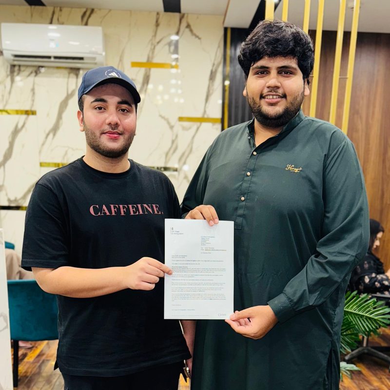 Student receiving a successful UK visa letter